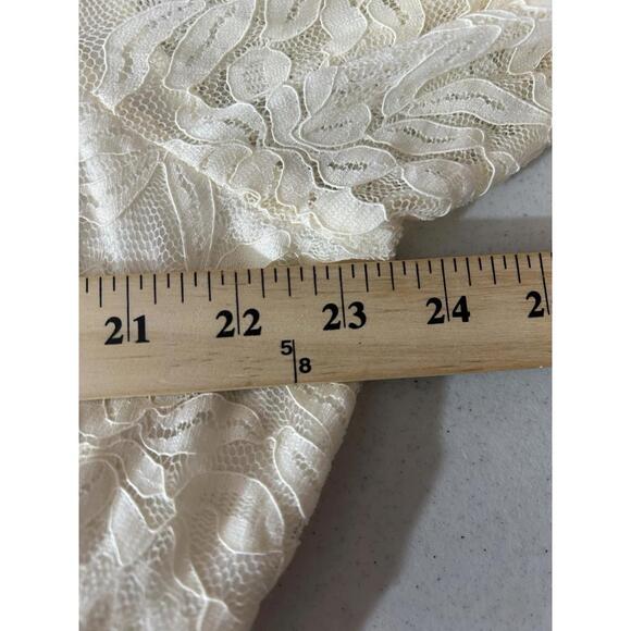 Torrid Mini Stretch Lace Tiered Dress Women Size 2X Fit & Flare Ivory Lined - Picture 8 of 13